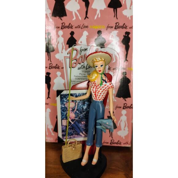 Mattel Other - From Barbie with Love By Enesco Picnic 1994 Figurine